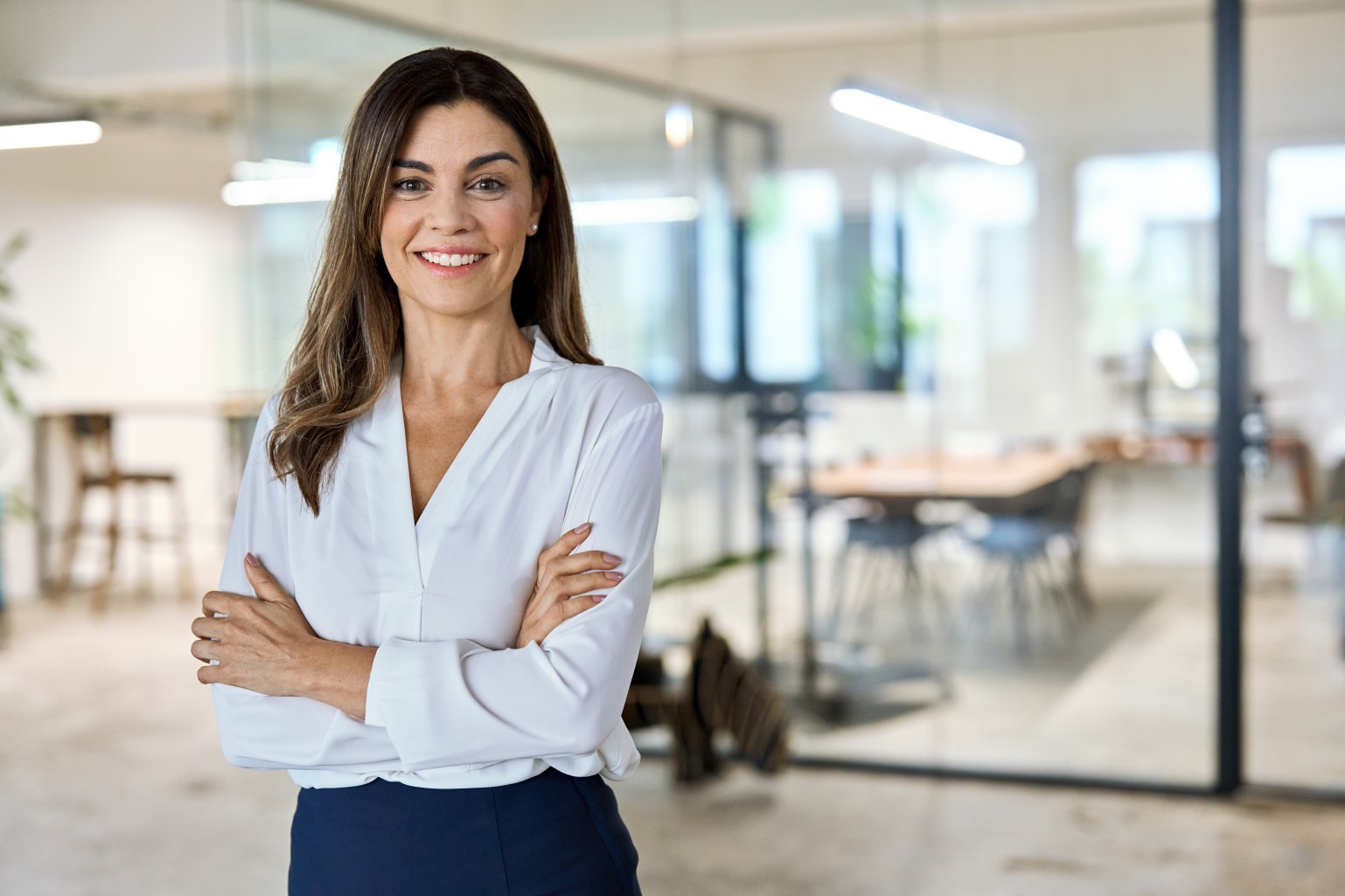 Confident middle aged business woman